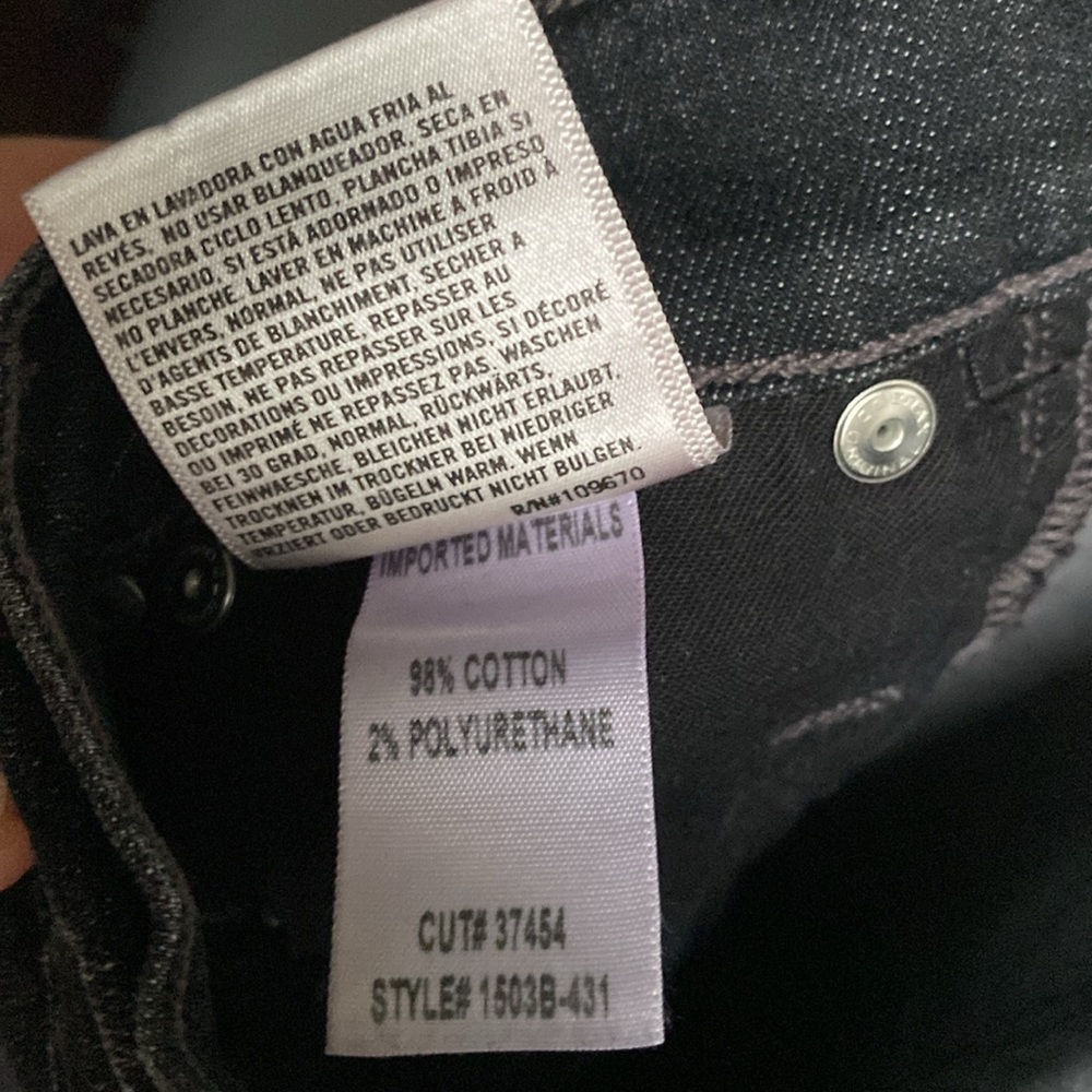 C of H Black Emerson Slim Boyfriend Jeans 6,pocket slightly crop size 26 - Picture 13 of 14